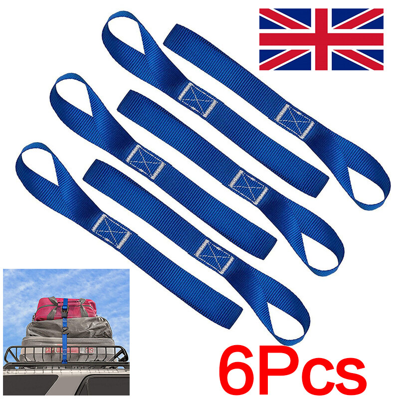 6pcs Motorcycle Motorbike Soft Loop Transport Tie Down Straps 2.5x30cm. — image 7