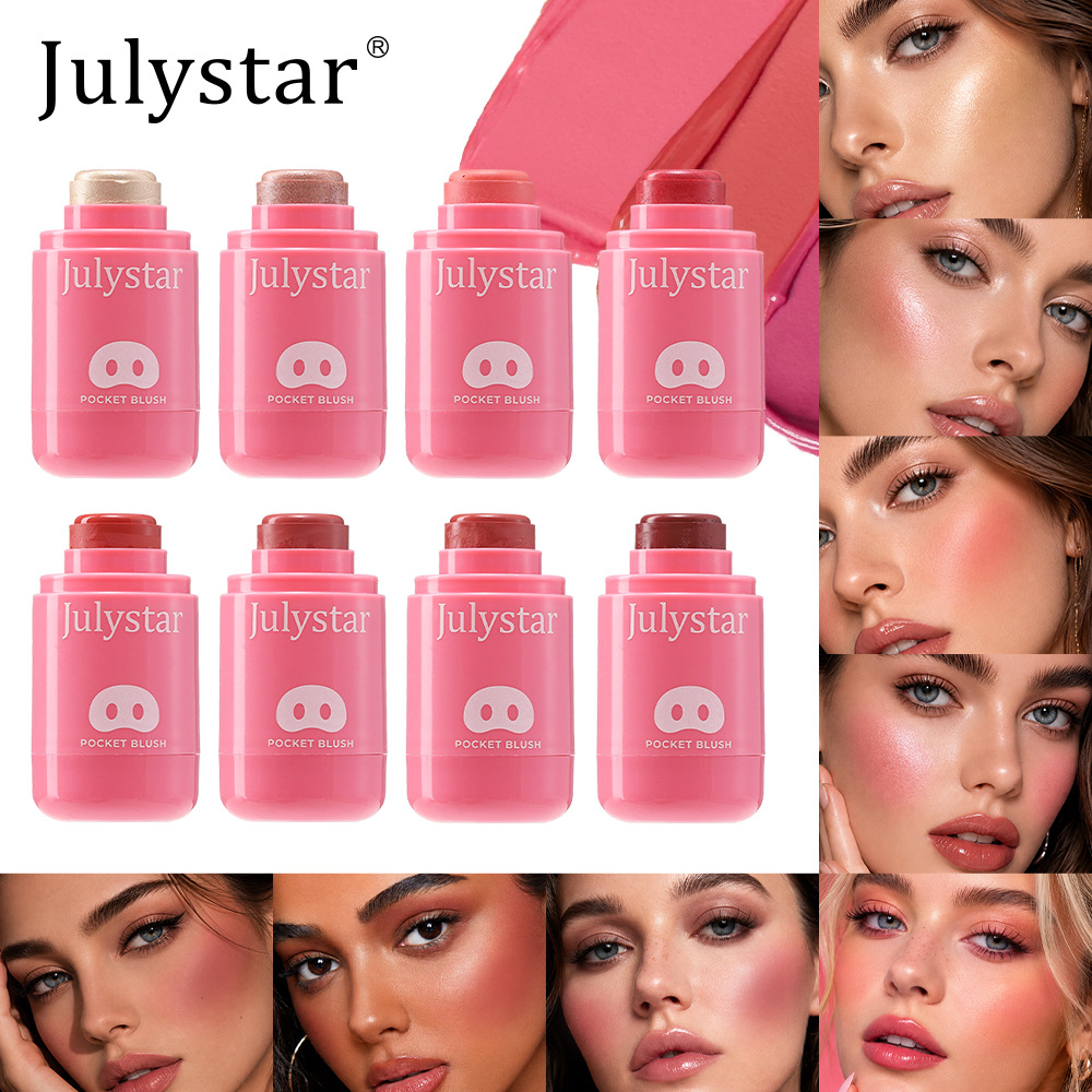 Moisturizing Water, Light Sense, Color Expansion, Natural Lip And Cheek Dual-use Powder Blusher Cream — foto 2