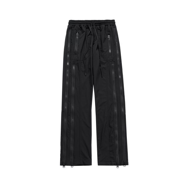 Simple Stitching Pocket Leisure Function Multi-pocket Trousers Wide Leg Pants