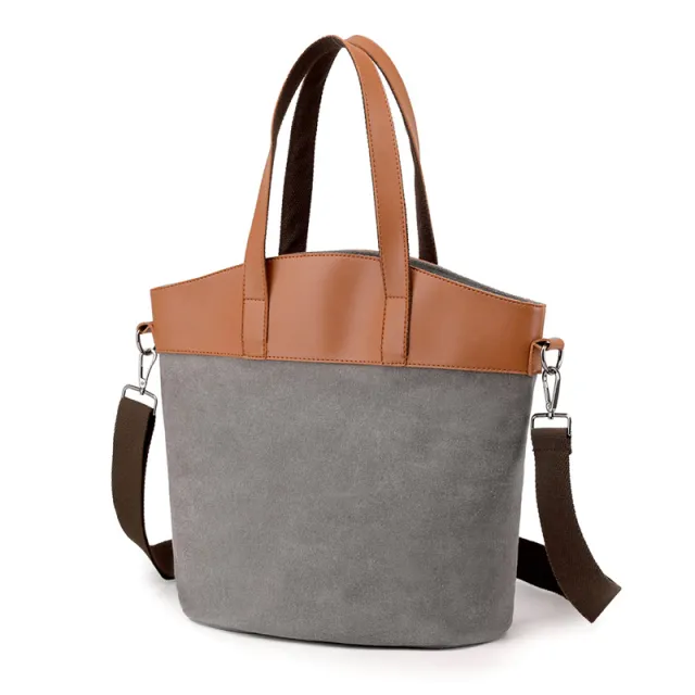 Lightweight Handy Messenger Casual Bucket Backpack Grey - Shop at LoveMi