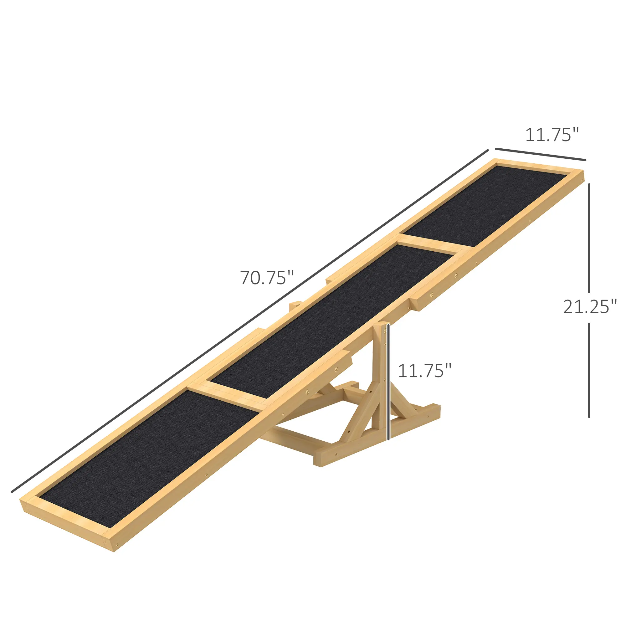 Wooden Dog Agility Seesaw