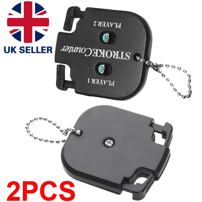 2pcs Golf Score Indicator Counter Clicker Handy Count Shot For Competitions