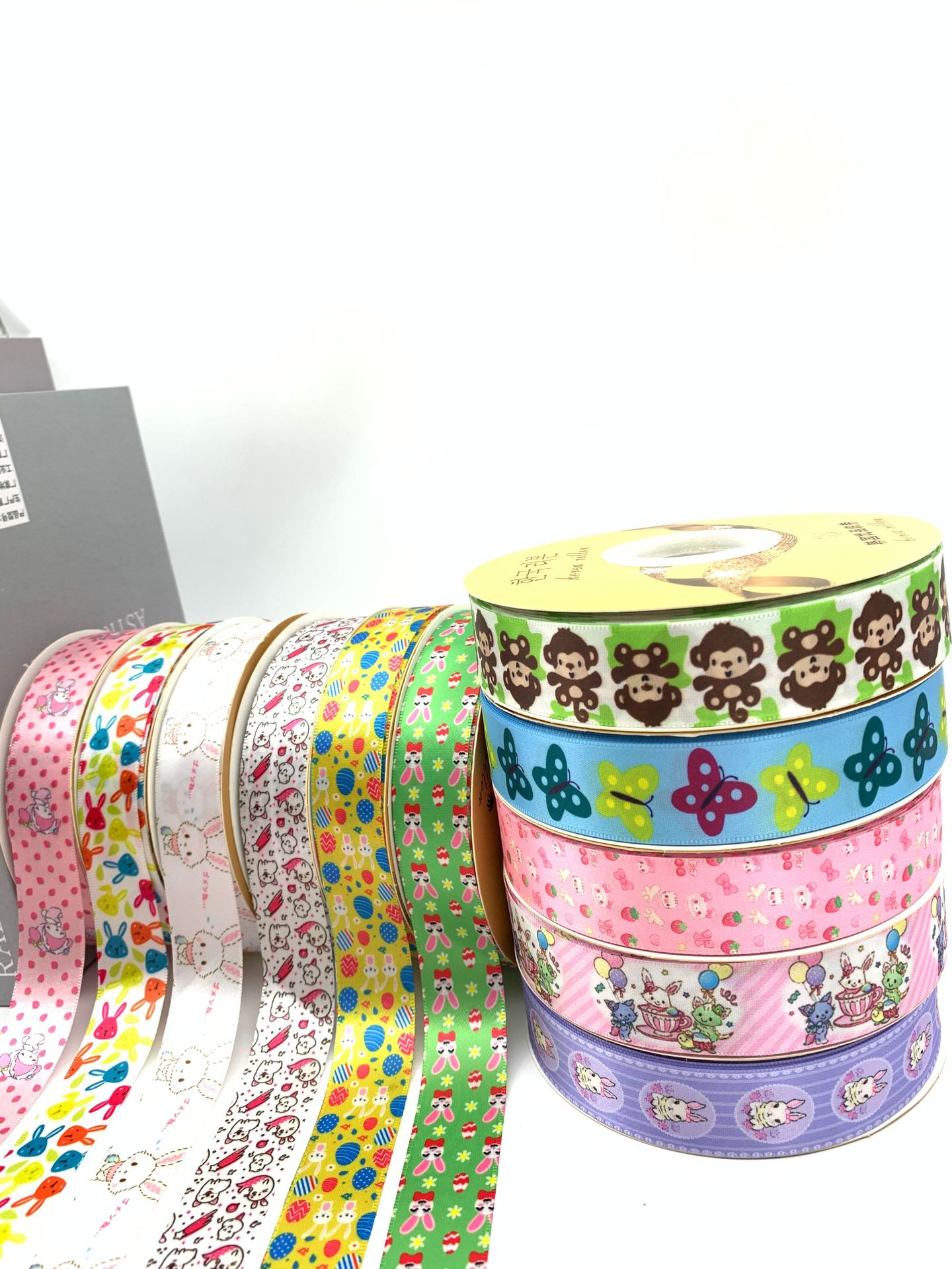 Title 1, 25cm Easter Ribbon Gift Baking Cartoon Ribbon