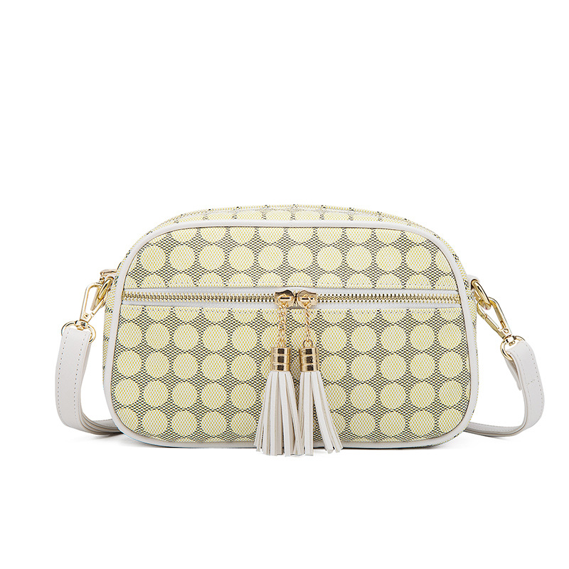 Fashion Polka Dot Four-piece Mother-in-law Bag With Tassel Crossbody