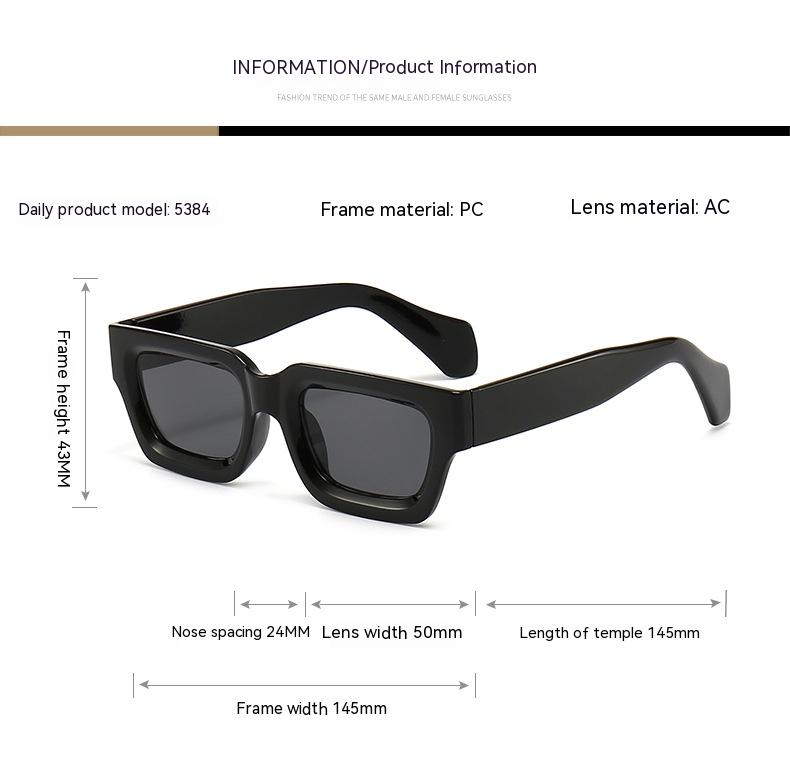 Title 1, Retro Concave Frame Wide Foot Square European A...