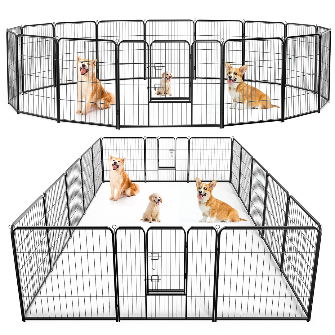 Dog Playpen Indoor Fence Height Metal Exercise Pen With Door Small Puppy-Medium-Large Dogs Animal Pet For Outdoor,… - 19