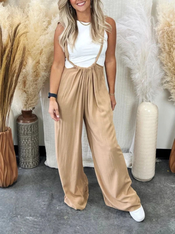 Women's Solid Color Mopping Wide-leg Pants