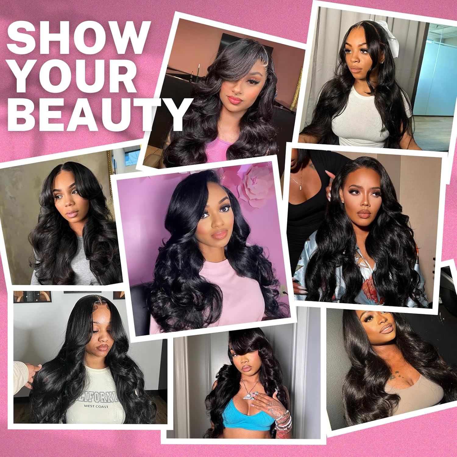 Human Hair Bundle Extensions Body Wave Natural Color — foto 2