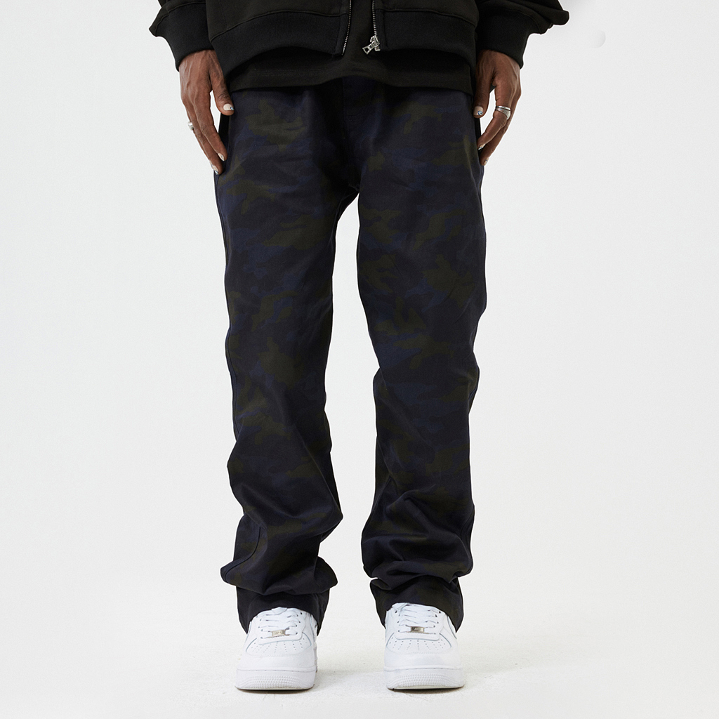 Camouflage Straight Loose Men's Casual Pants