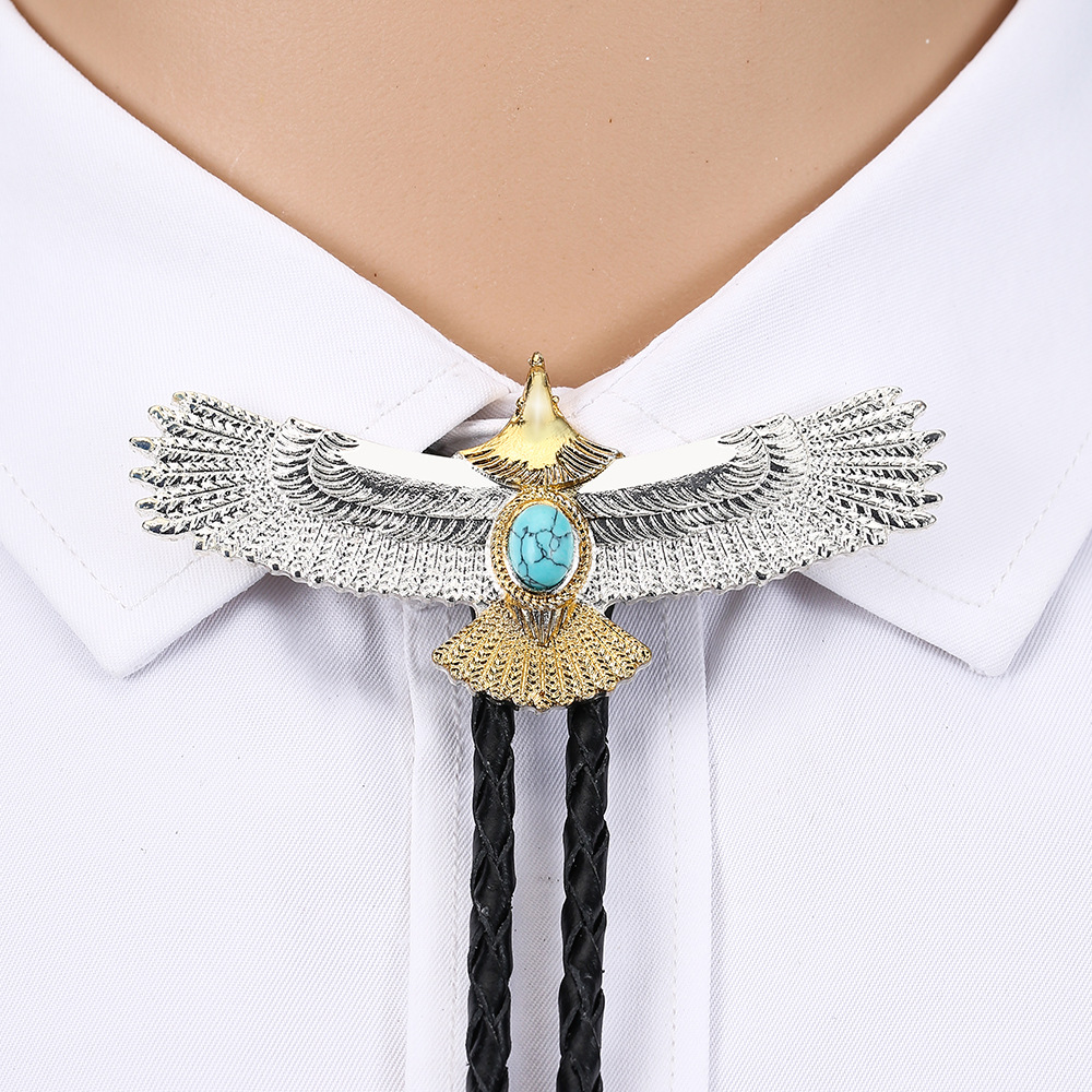 BOLO Electroplated Gold Eagle Tie