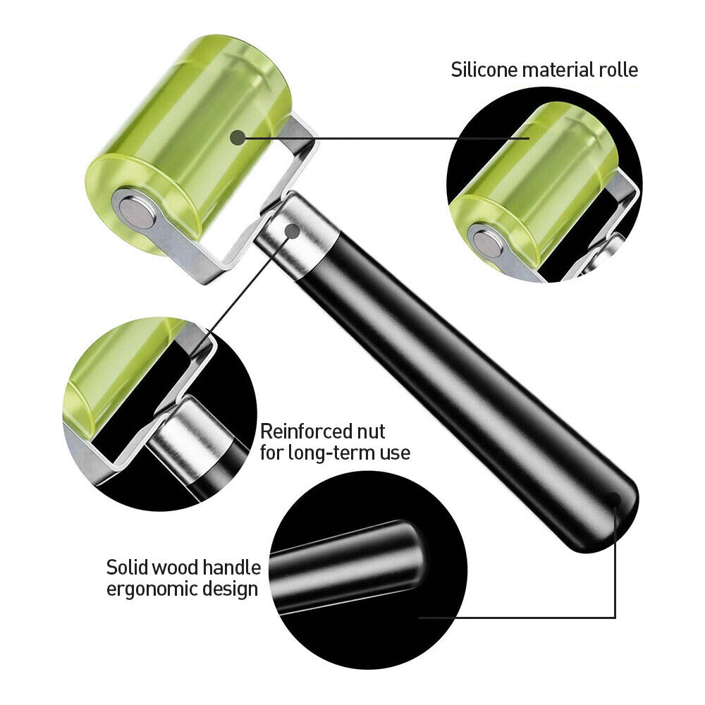 2PCS Car Sound Deadening Roller Wallpaper Tool Rubber Seam — image 5