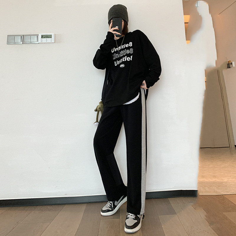 Title 6, Fall Skinny Harem Pants Wearing Gray Track Pants