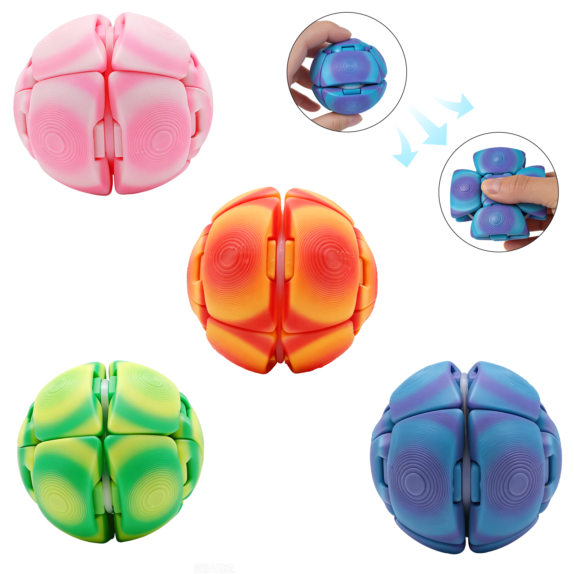 Set de 4 Pelotas Antiestrés Grandes