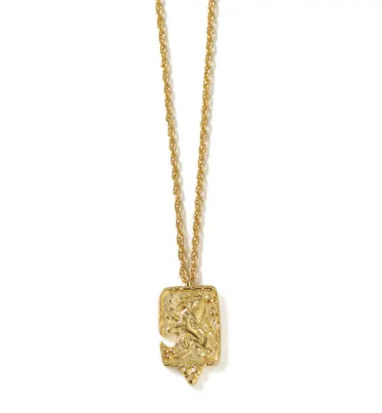 High Fidelity Color Coated Square Necklace Pendant