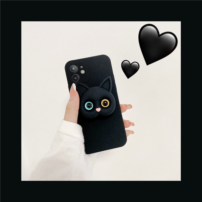Three-dimensional Cat Bracket Cute Cartoon Couple Protective Cover - Image 4