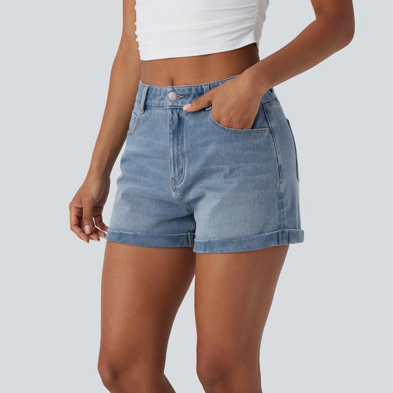 High Rise Mom Shorts Vintage Wash, Tummy Smoothing Waist, Effortlessly Flattering Summer Staple Size8 - Shop at LoveMi