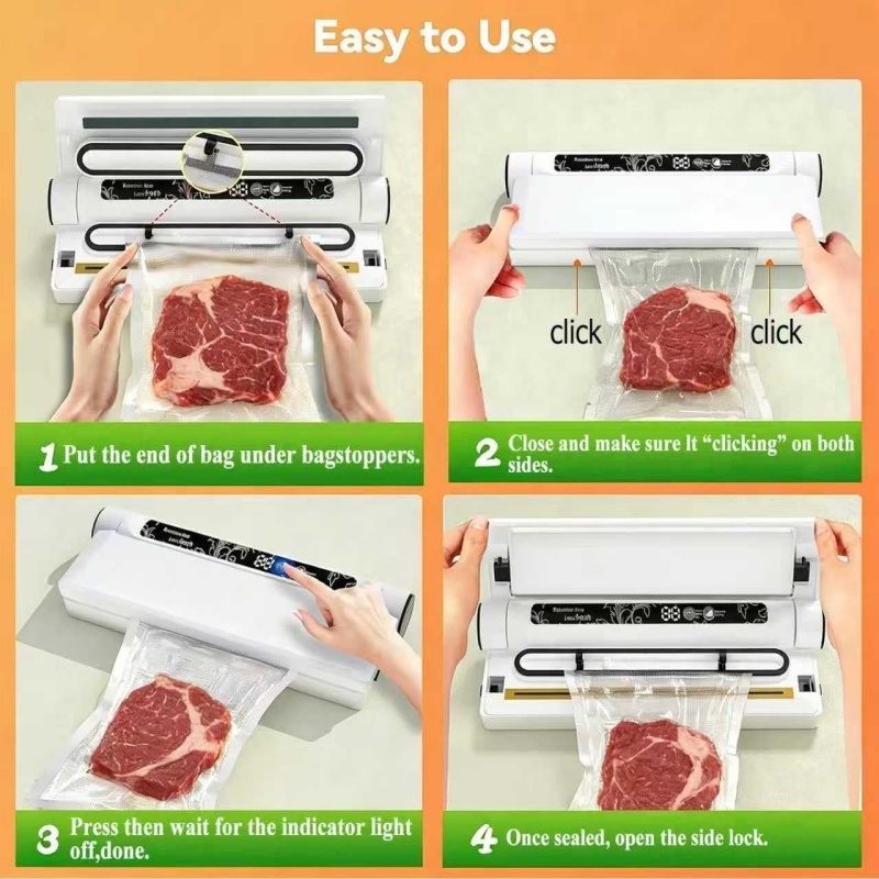 Vacuum Sealer Machine Food Saver Powerful Sealing System 20 Free Bags — image 10