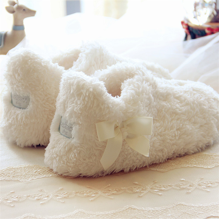 Ladies Soft Cotton Fleece Home Shoes Indoor Slippers