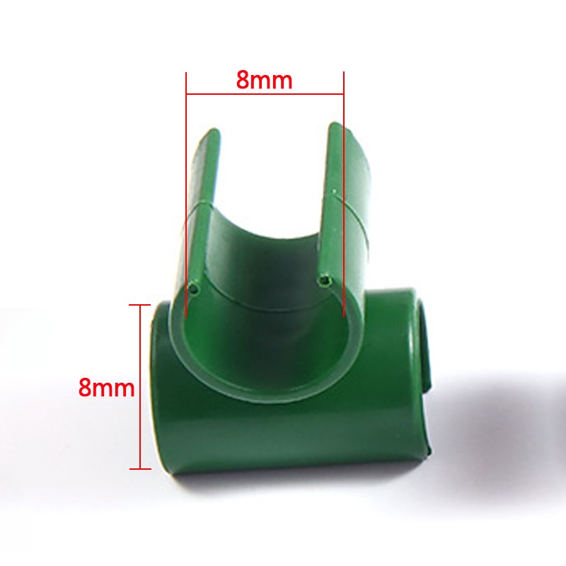 1o0Pcs Garden Bamboo Cane Flexi Balls Fruit Cage Netting Connectors Fixing Clips — foto 4