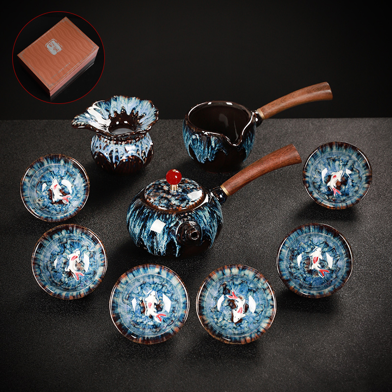 10head Blue Teapot set