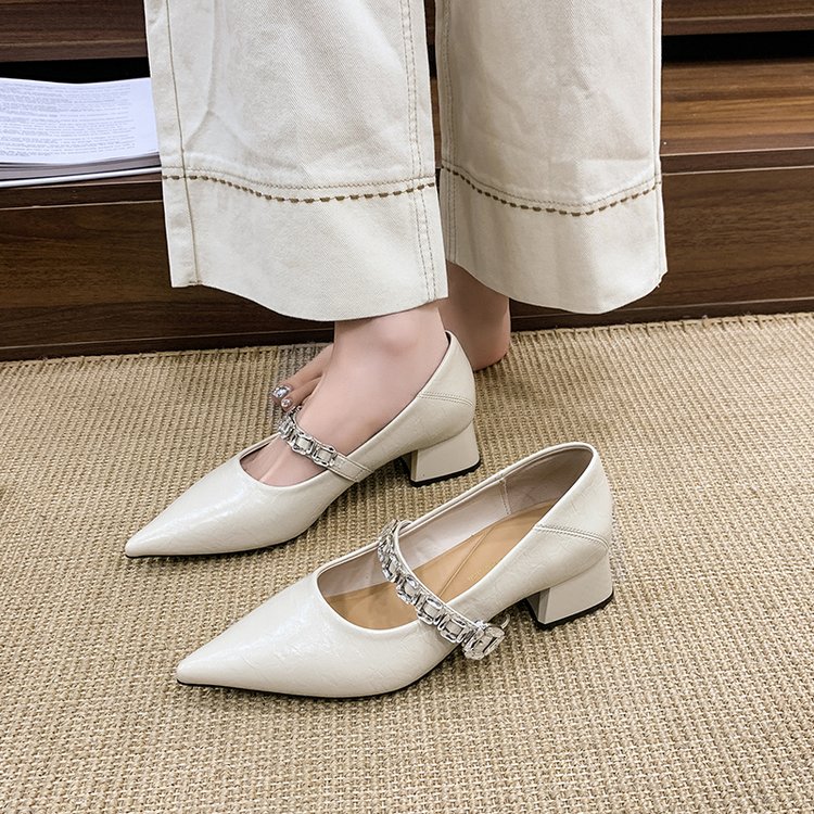 Pointed Toe Mary Jane Heels
