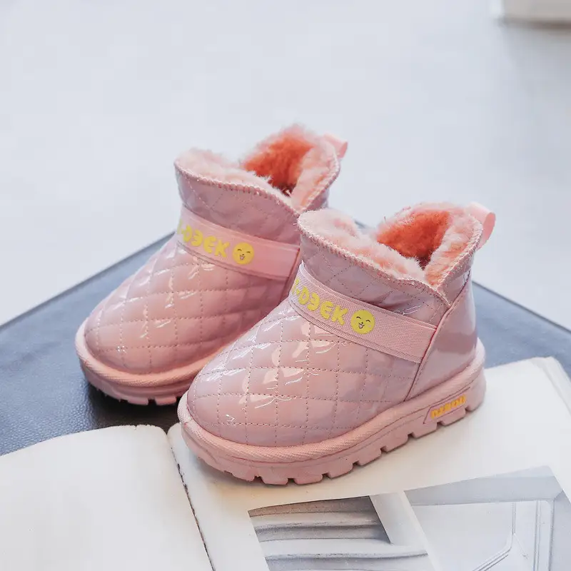 Girls Snow Boots New Thick And Velvet Waterproof