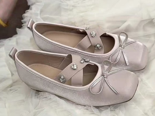 Satin Ballet Flats, picture 3 of 5