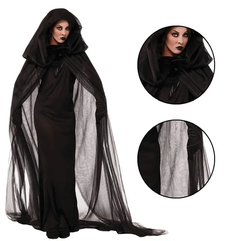 New Cosplay Halloween Women Death Hell Witch