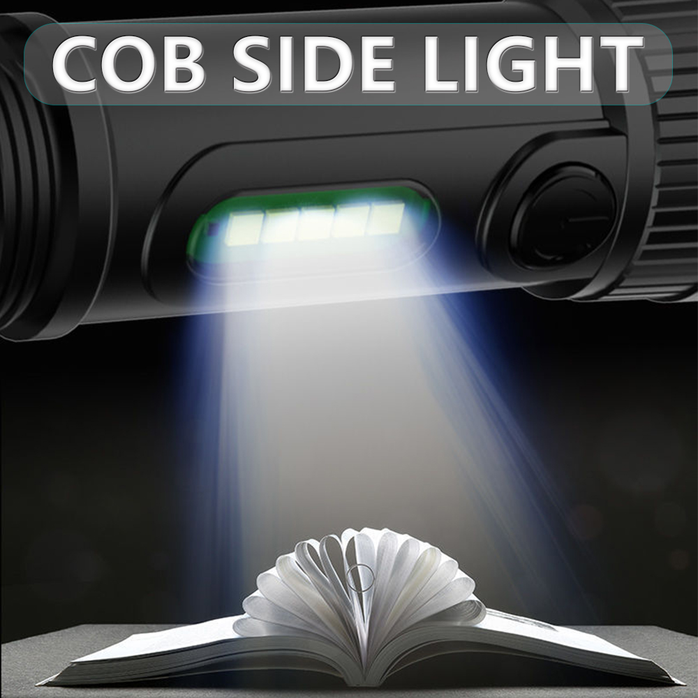 Rechargeable Portable Household Plastic LED Flashlight — foto 2