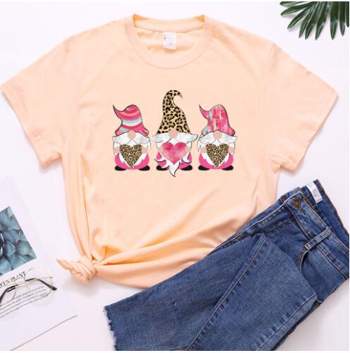 Title 11, Three Dwarfs Holding Love Print Ladies Short Sl...