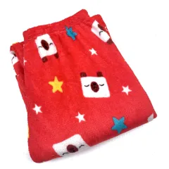 Home New Flannel Women's Pajama Pants - Red Checkered Dog - View 1