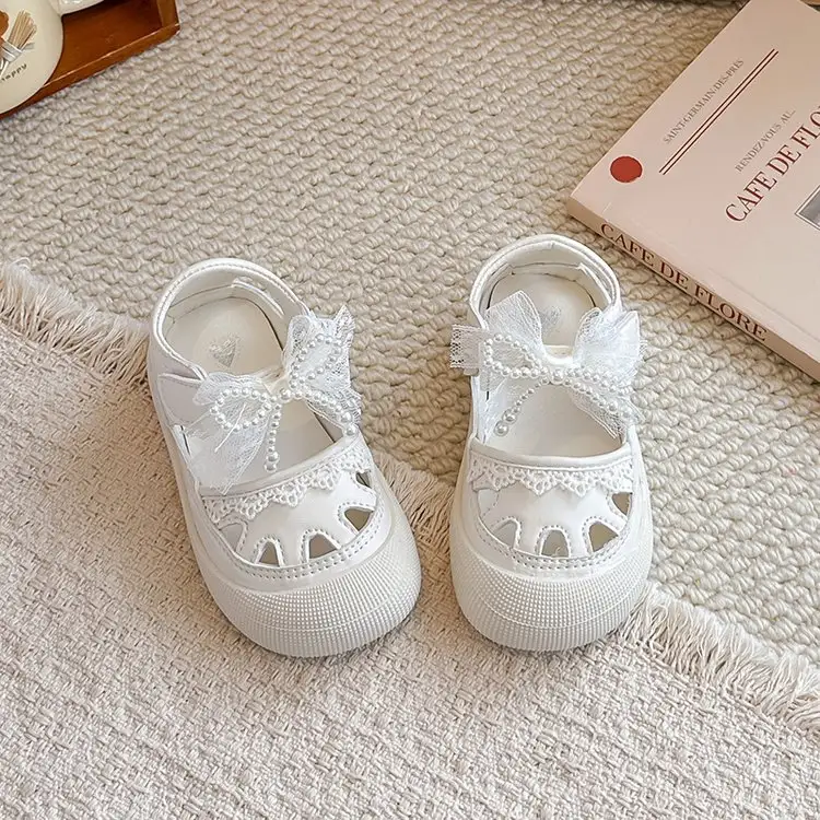 Summer Cool Girls' Shoes Princess Baotou Hollow Sandals Children's Baby Single Shoes
