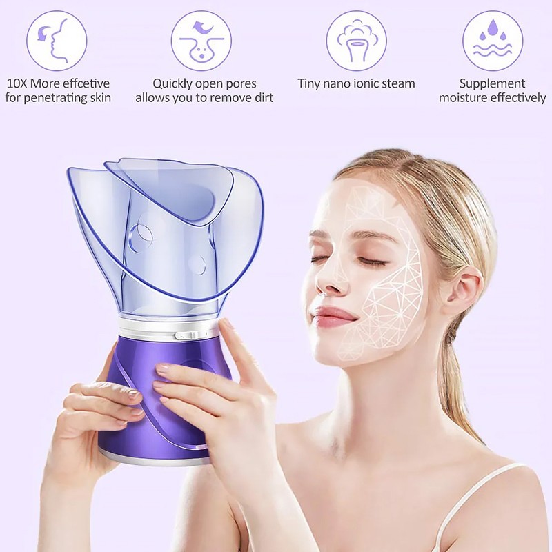 Facial Steamer Digital Face Spa Pores Steam Clean Skin Beauty Mist Sauna — image 10