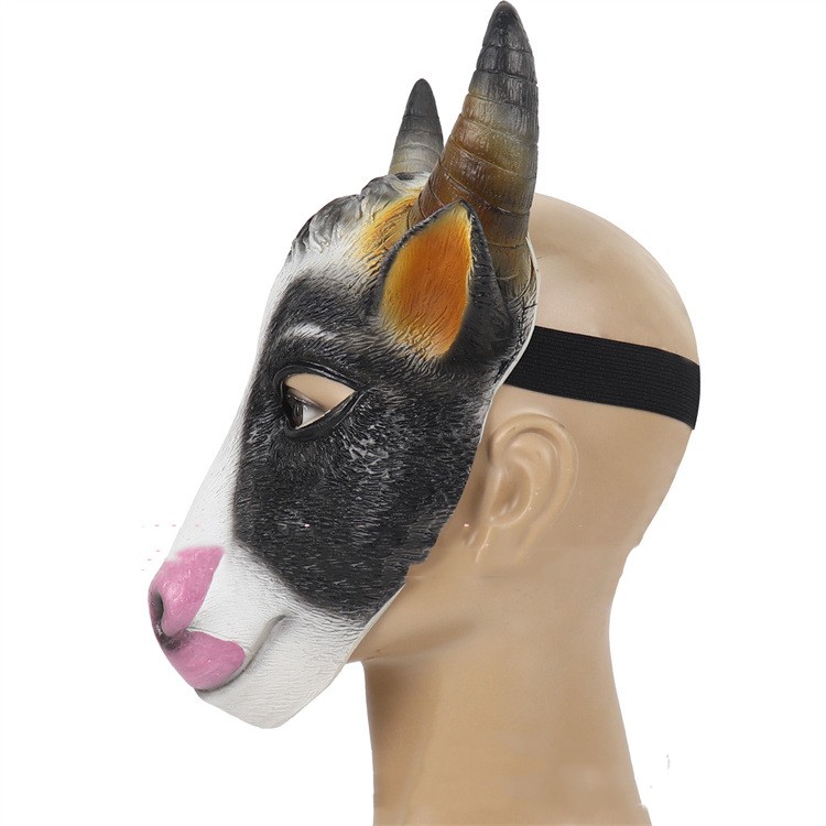 Easter Masquerade Latex Cow Half Face Mask — foto 4