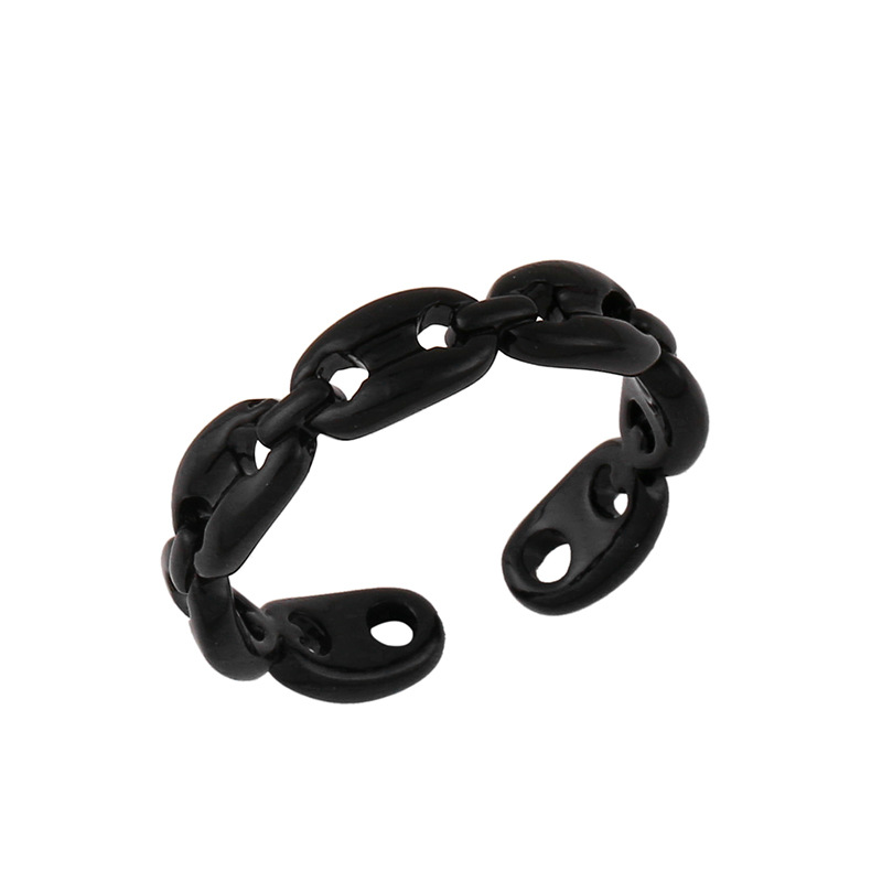 Niche Design Color Ring Creative Personality Pig Nose Index Finger