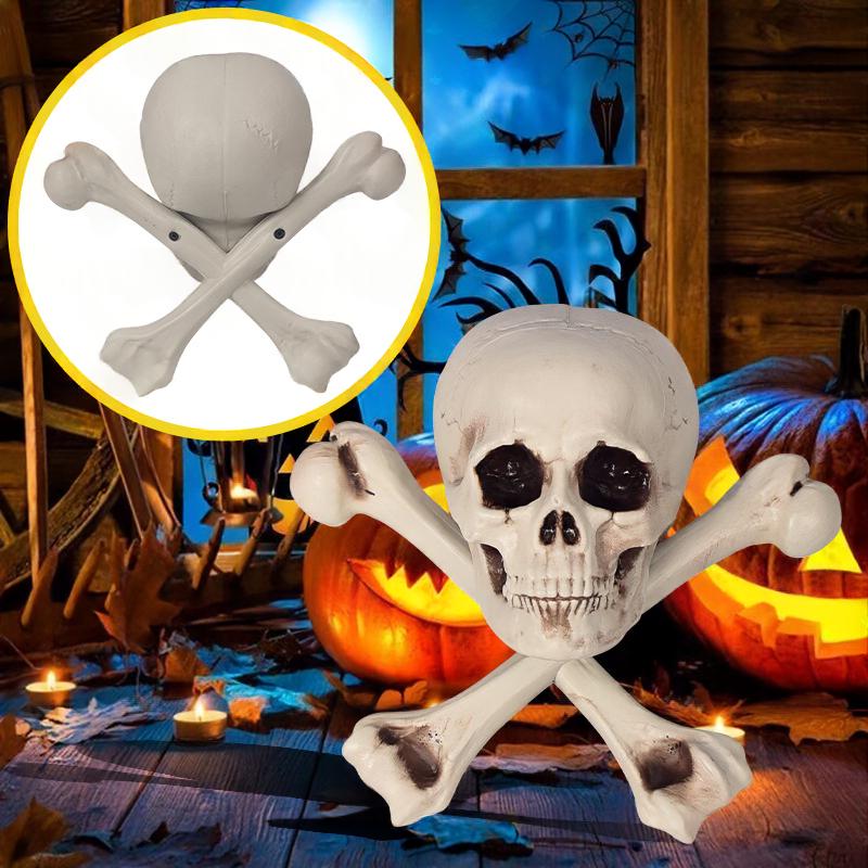 Halloween Decoration Skeleton Props Plastic Skull Skeleton