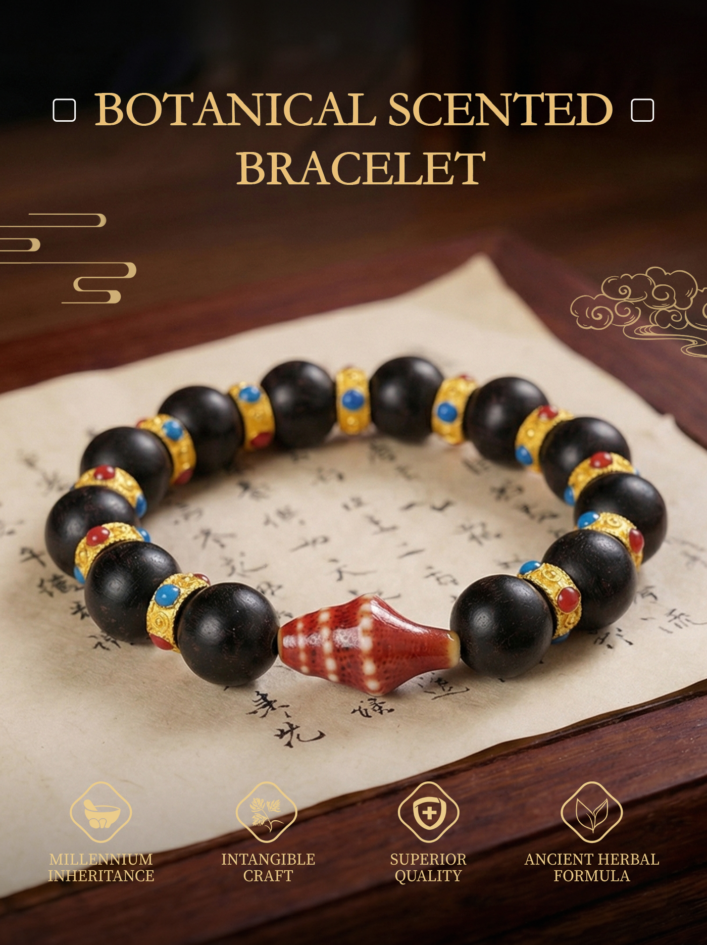 Chinese herbal bracelet
