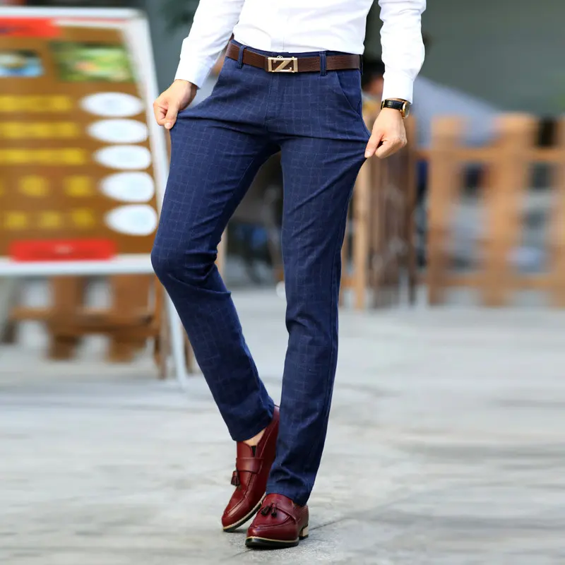 Straight Slim Korean Style Trendy All-match Youth Business Stretch