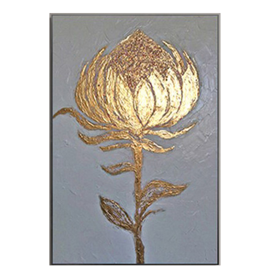 Handmade Floral Oil On Canvas Painting Home Decoration Poster — foto 2