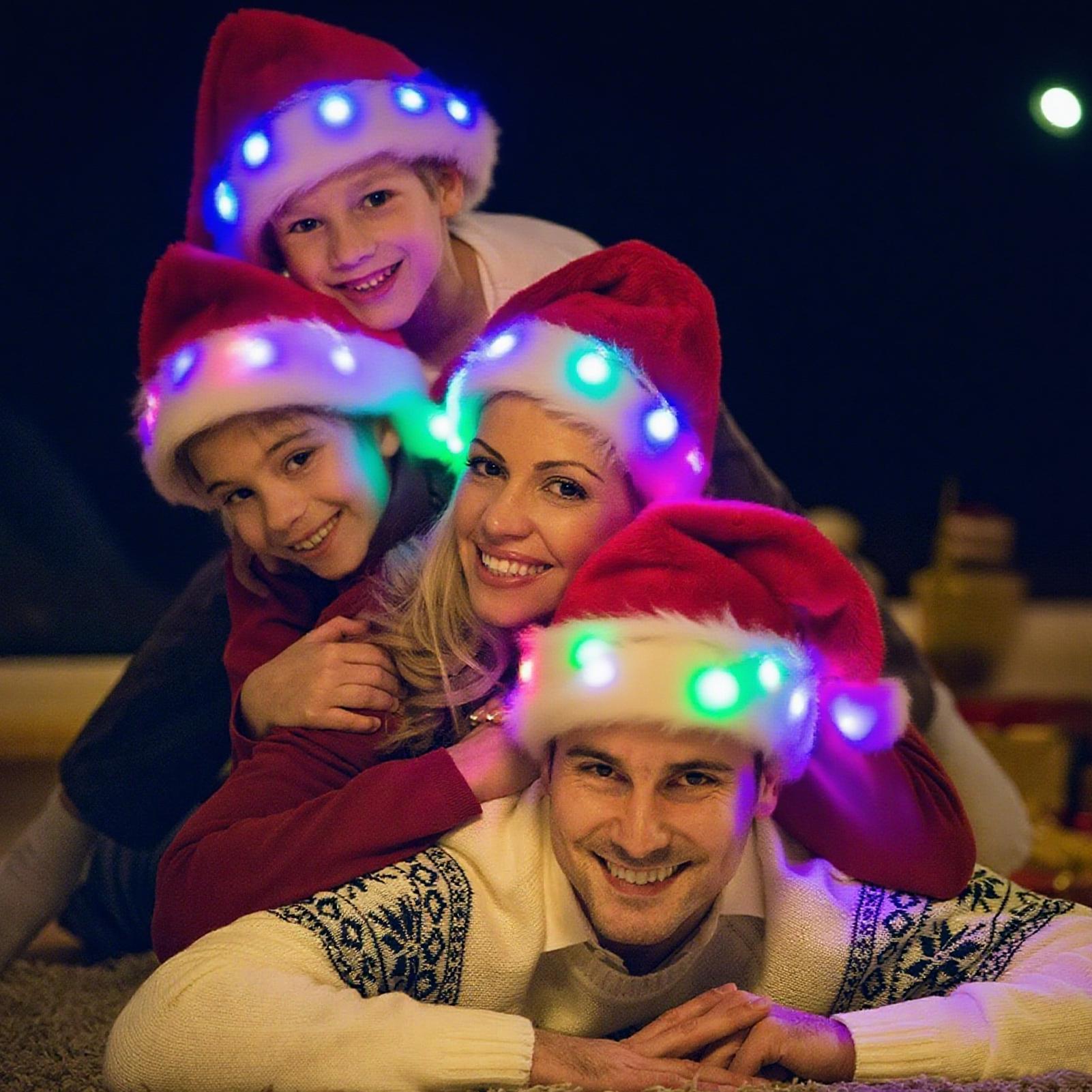 DIY LED Santa Hat - A Creative And Unique Design That Enhances The Festive Atmosphere. A Must-have For Holiday Outfits, A Fun Craft Activity, And A Great Prop For Christmas Party Photos. image 7