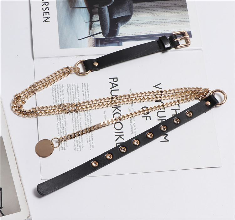 Title 9, Personalized All-match Chain Stitching Small Belt