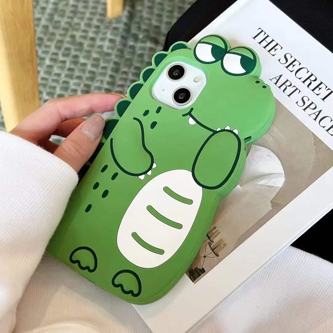 Thickened Anti-fall Applicable Mobile Phone Case Dinosaur Phone Case Cartoon Silicone Case – image 5