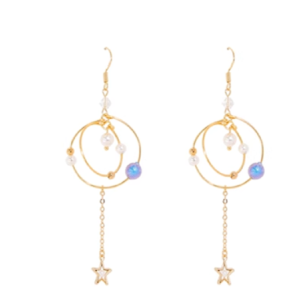 Fashionable Geometric Temperament Long Earrings