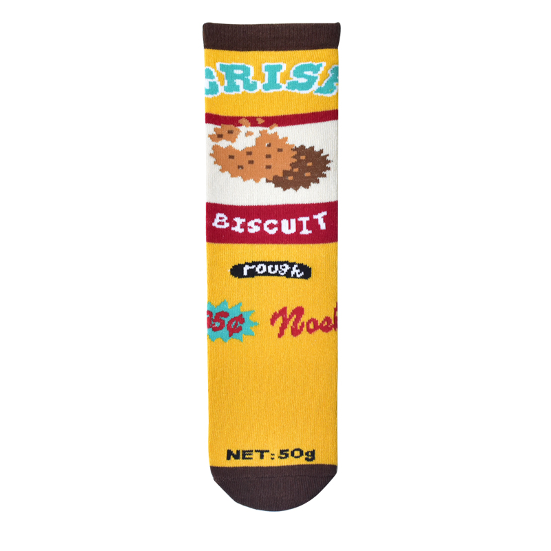 Title 1, Milk Biscuit Tomato Cartoon Socks