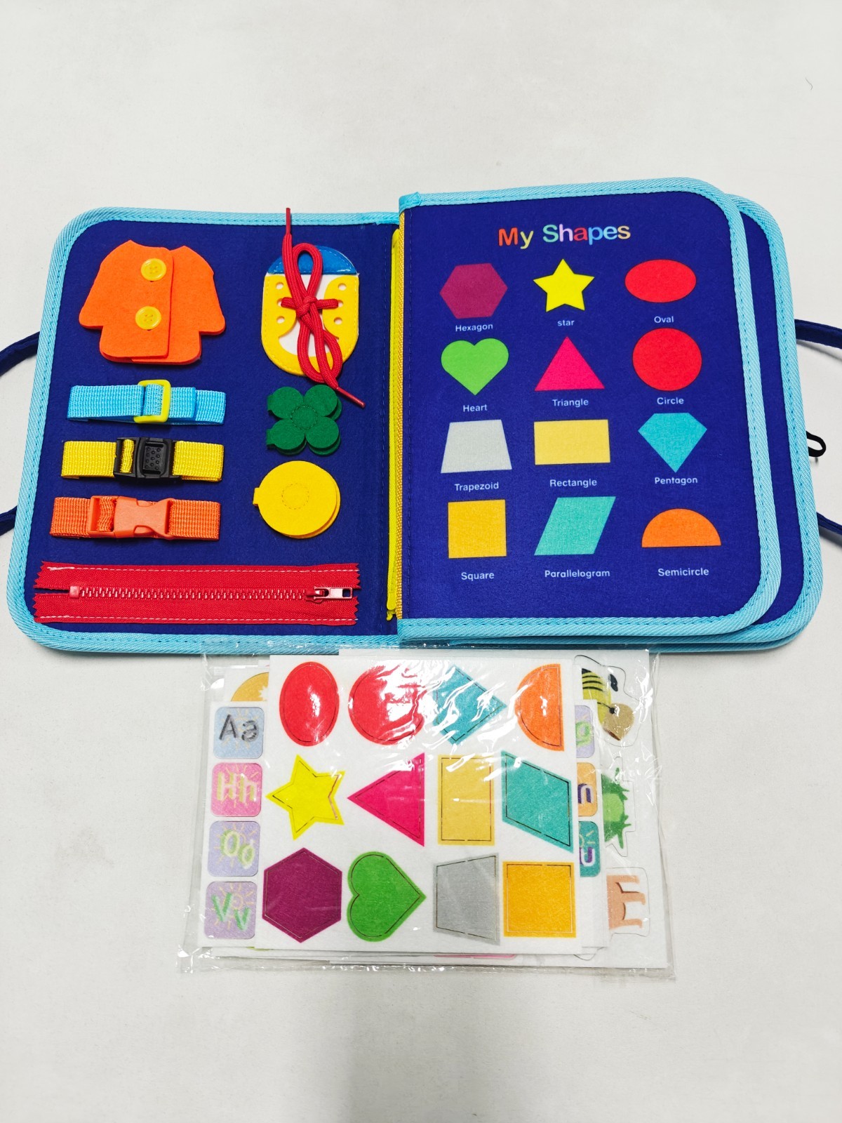 Toddler Busy Board Intelligence Learning Toys Sensory Montessori Book Kids Game