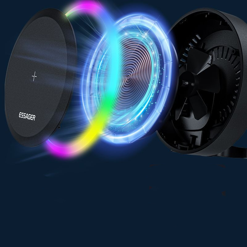 Mobile Phone Wireless Magnetization Car Mount 2