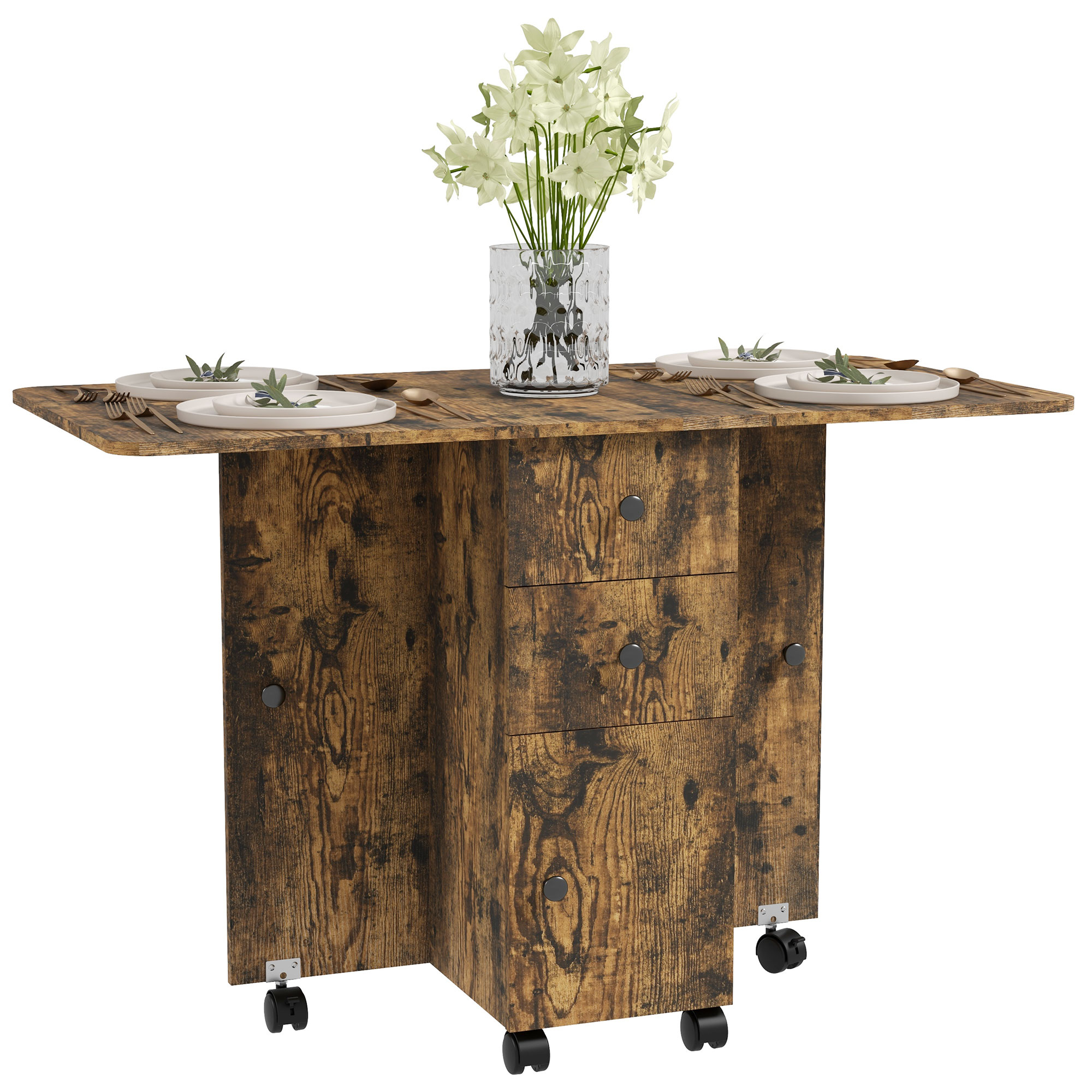 Storage Six Person Folding Dining Table — image 8