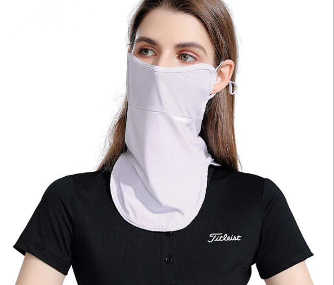 Summer Sunscreen Mask Female Ice Silk Neck Protector Cover Face Towel Riding Ear