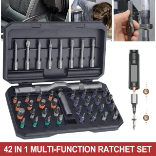 Magnetic Screwdriver Set, 42 In 1 DIY Ratchet Screwdriver Kit For Home, Bikes