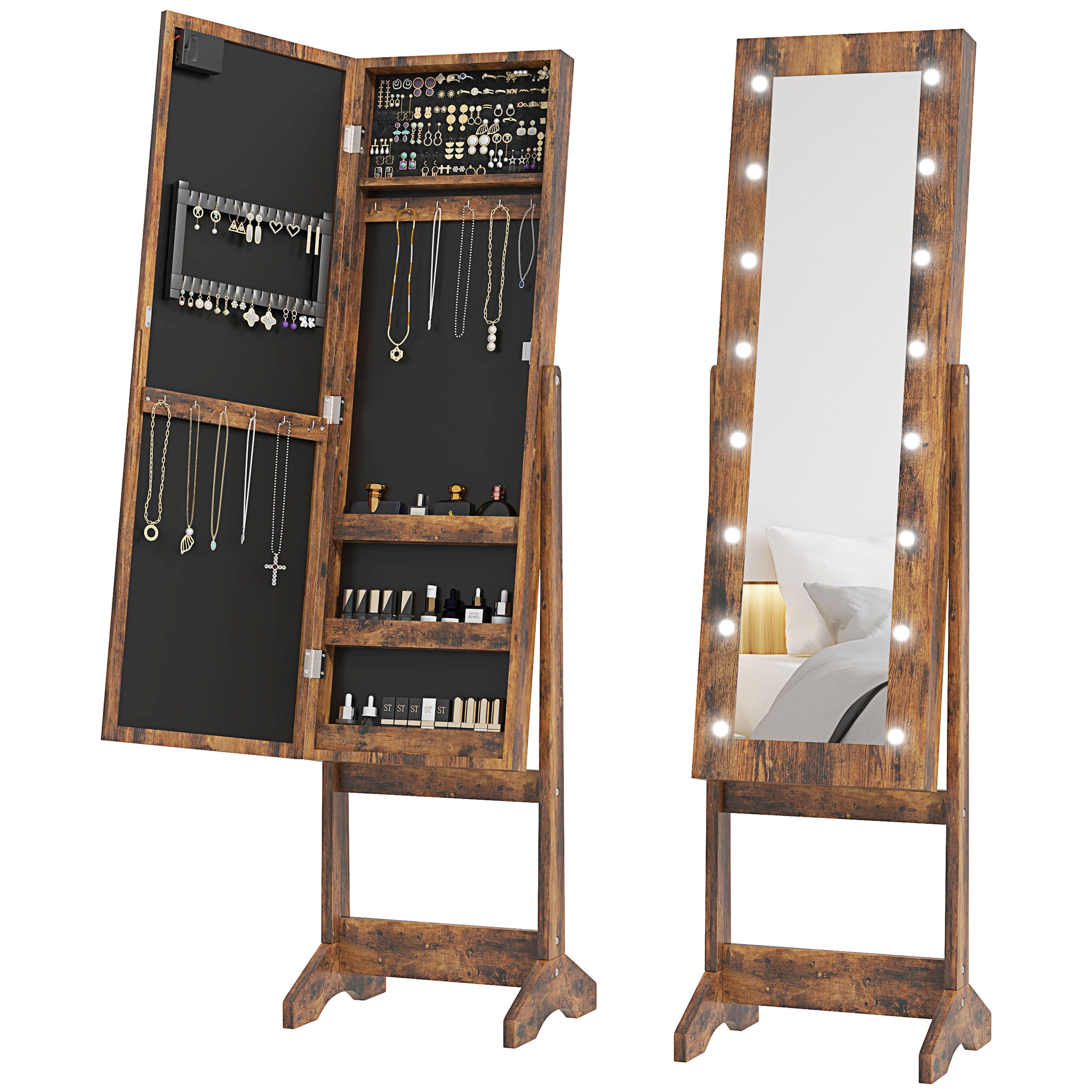 Independent Mirror Jewelry Storage Cabinet — image 3